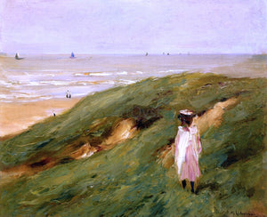 Max Liebermann Dune near Nordwijk with Child (also known as Dune bei Nordwijk mit Kind) - Canvas Art Print
