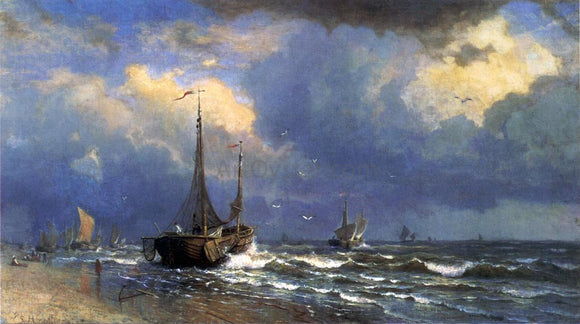  William Stanley Haseltine Dutch Coast - Canvas Art Print