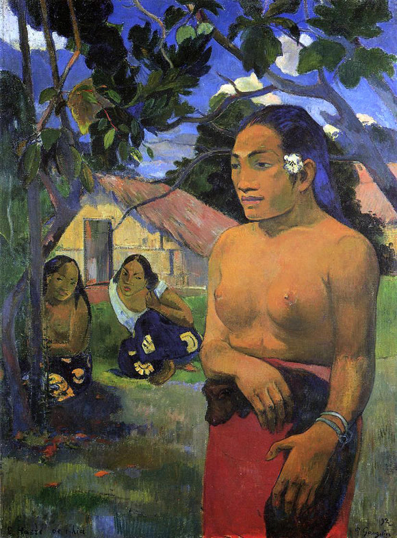  Paul Gauguin E haere oe i hia (also known as Where Are You Going?) - Canvas Art Print