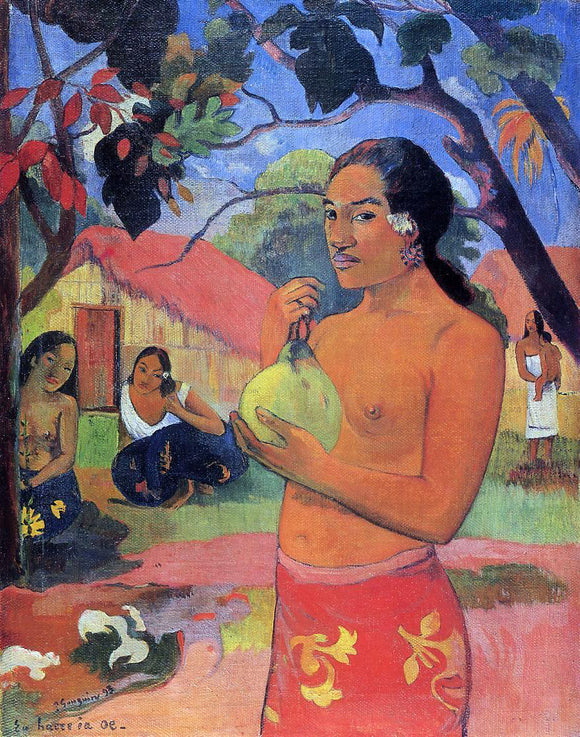  Paul Gauguin Ea haere la oe? (also known as Where are You Going?) - Canvas Art Print