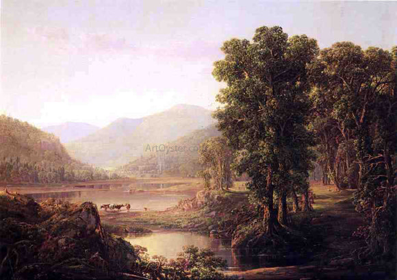  William Louis Sonntag Early Autumn Morning, Western Virginia - Canvas Art Print