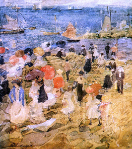  Maurice Prendergast Early Beach - Canvas Art Print