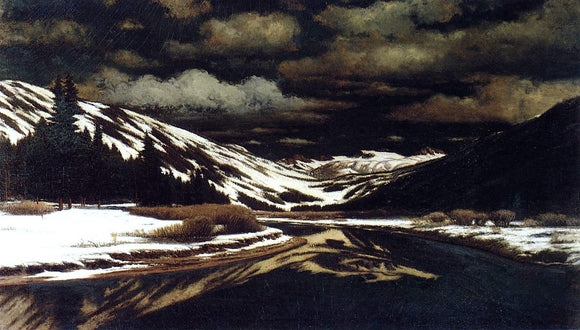  William Bradford Early Winter in the Sierra Nevada - Canvas Art Print