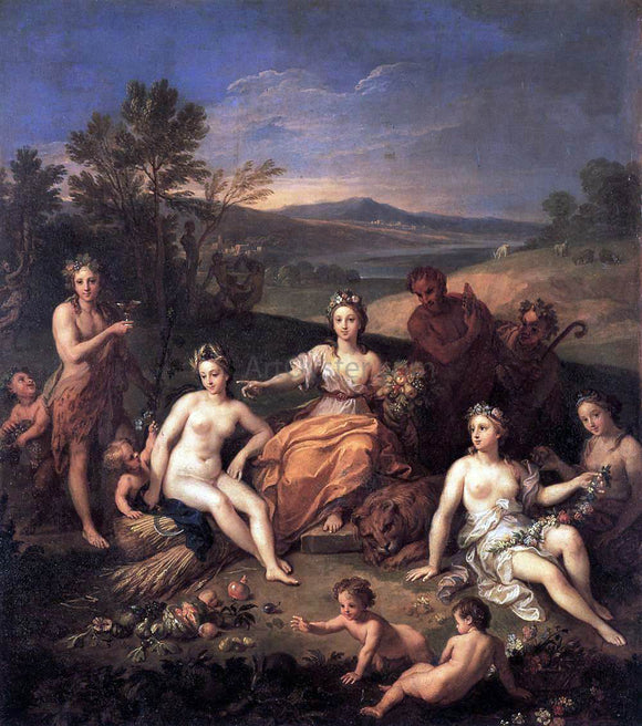  The Younger Louis Boullogne Earth - Canvas Art Print