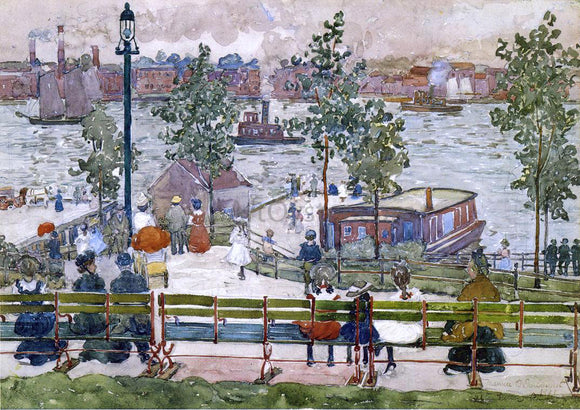  Maurice Prendergast East River Park - Canvas Art Print