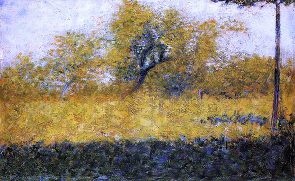  Georges Seurat Edge of Wood, Springtime - Canvas Art Print