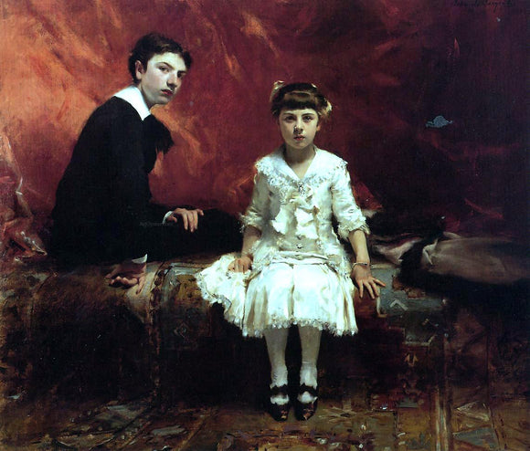  John Singer Sargent Edouard and Marie-Louise Pailleron - Canvas Art Print