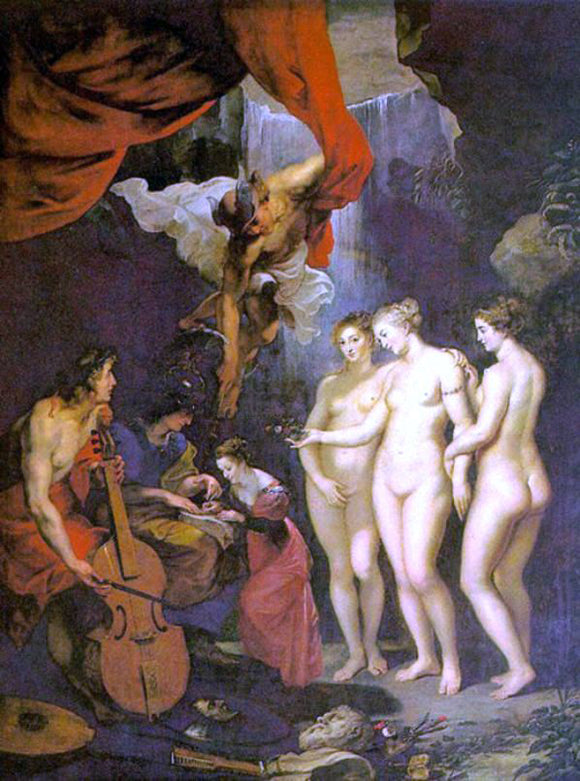  Peter Paul Rubens Education of Marie de Medici - Canvas Art Print