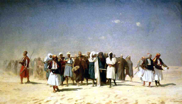  Jean-Leon Gerome Egyptian Recruits Crossing the Desert - Canvas Art Print