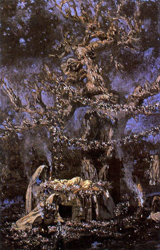  Antonio Munoz Degrain El Arbol Sagrado - Canvas Art Print