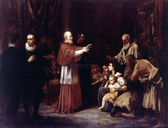  Francisco Domingo Marques El Beato Juan de Ribera en la Expulsion de los Moriscos - Canvas Art Print