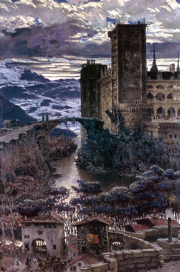  Antonio Munoz Degrain El Castillo - Canvas Art Print