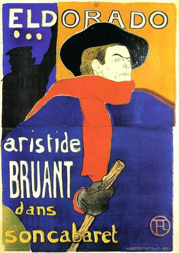  Henri De Toulouse-Lautrec Eldorado, Aristide Bruant - Canvas Art Print