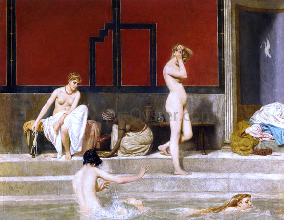  Raffaello Sorbi Elegant Ladies at the Baths - Canvas Art Print
