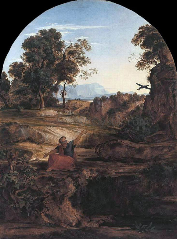  Ferdinand Olivier Elijah in the Wilderness - Canvas Art Print