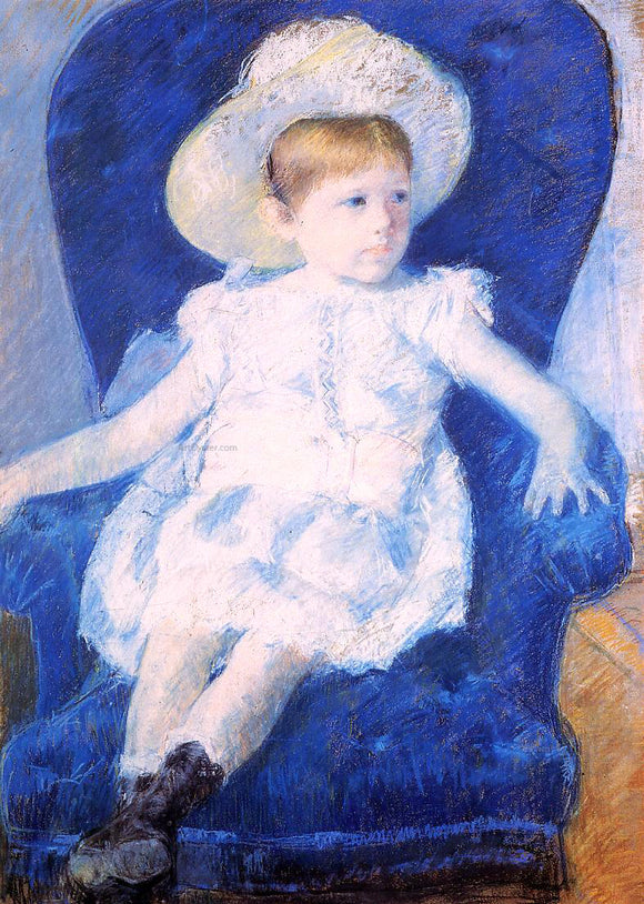 Mary Cassatt Elsie in a Blue Chair - Canvas Art Print