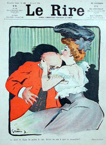  Jules Alexandre Grun Embrace - Canvas Art Print