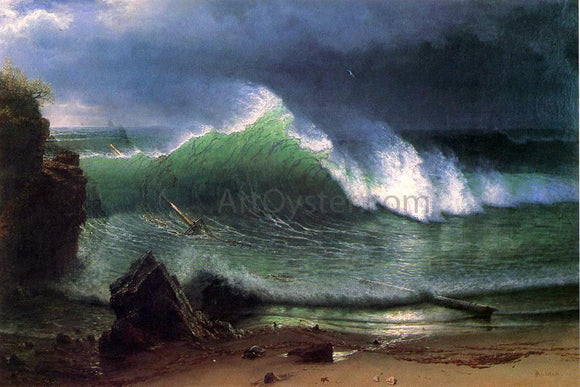  Albert Bierstadt Emerald Sea - Canvas Art Print