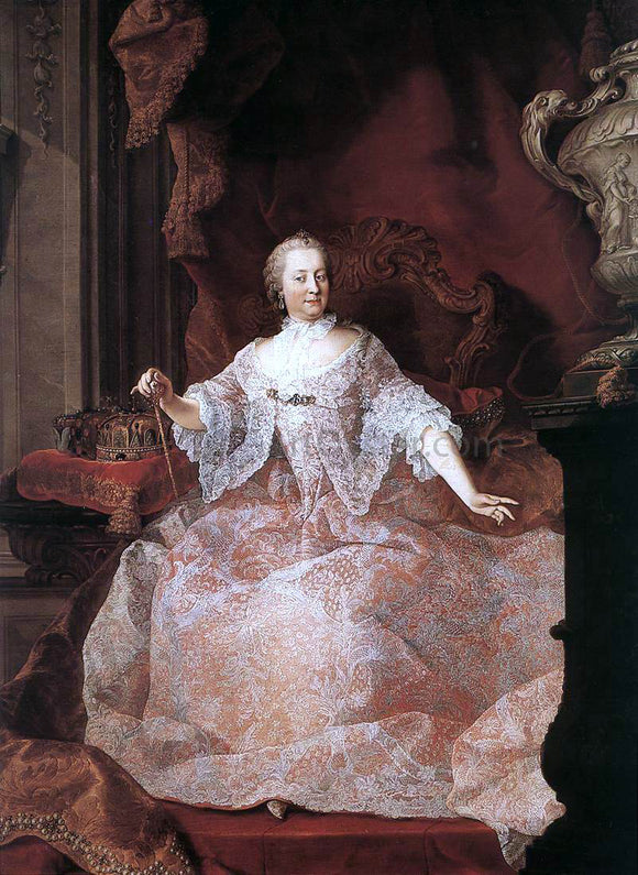  Martin Van Meytens Empress Maria Theresa - Canvas Art Print