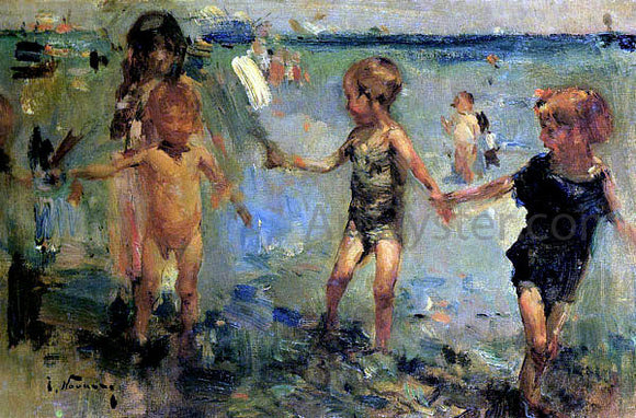  Jose Navarro Llorens En la playa - Canvas Art Print