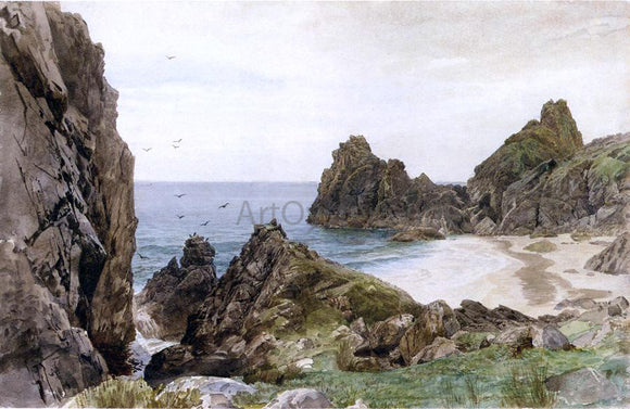  William Trost Richards English Coastline - Canvas Art Print