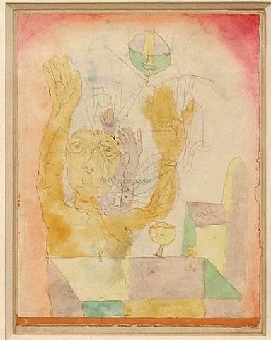  Paul Klee Enlightenment of Two Sectie - Canvas Art Print