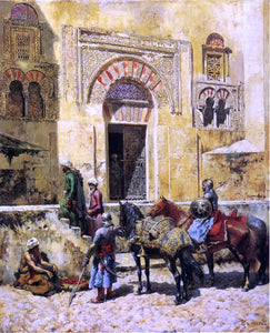  Edwin Lord Weeks Entering the Mosque - Canvas Art Print