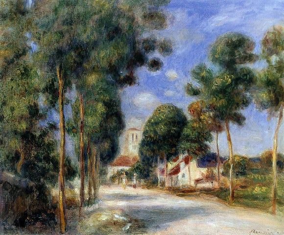  Pierre Auguste Renoir Entering the Village of Essoyes - Canvas Art Print
