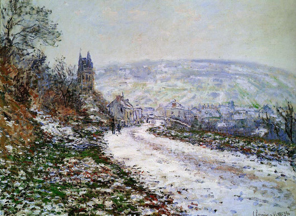  Claude Oscar Monet Entering the Village of Vetheuil in Winter - Canvas Art Print