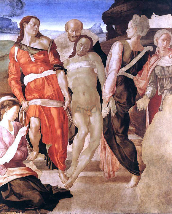  Michelangelo Buonarroti Entombment - Canvas Art Print