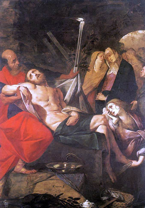  Giovanni Battista Crespi Entombment of Christ - Canvas Art Print