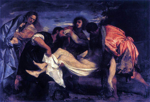  Titian Entombment of Christ - Canvas Art Print