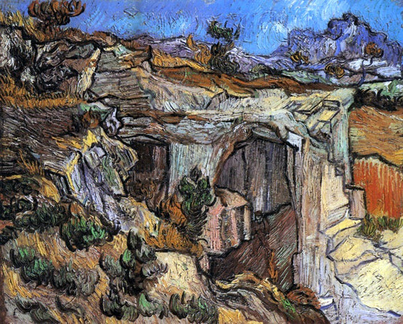  Vincent Van Gogh Entrance to a Quarry near Saint-Remy - Canvas Art Print