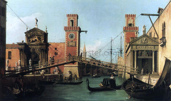  Canaletto Entrance to the Arsenal - Canvas Art Print