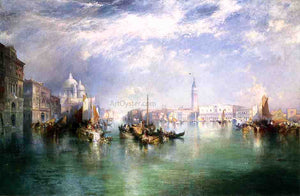  Thomas Moran Entrance to the Grand Canal, Venice - Canvas Art Print