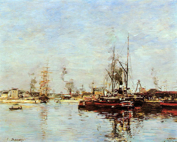  Eugene-Louis Boudin Entrance to the Port of Le Havre - Canvas Art Print