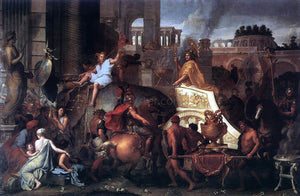  Charles Le Brun Entry of Alexander into Babylon - Canvas Art Print