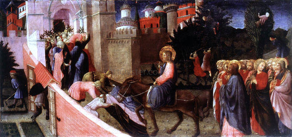  Pietro Di Giovanni d'Ambrogio Entry of Christ to Jerusalem - Canvas Art Print