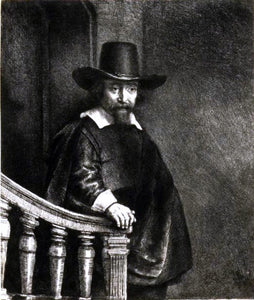  Rembrandt Van Rijn Ephraim Bonus, Jewish Physician - Canvas Art Print