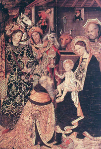  Jaume Huguet Epiphany (detail) - Canvas Art Print