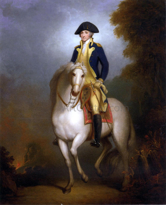  Rembrandt Peale Equestrian Portrait of George Washington - Canvas Art Print