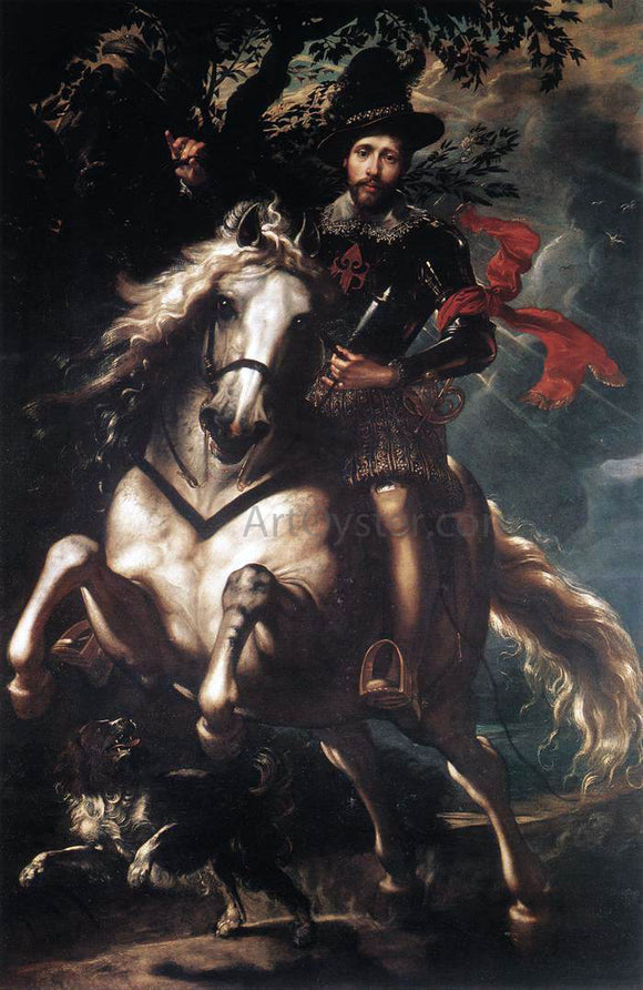  Peter Paul Rubens Equestrian Portrait of Giancarlo Doria - Canvas Art Print