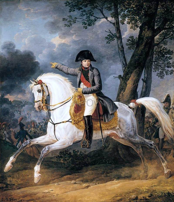  Carle Vernet Equestrian Portrait of of Emperor Napoleon I - Canvas Art Print