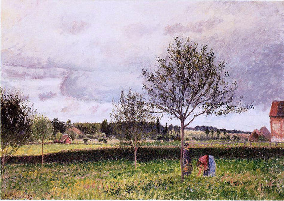  Camille Pissarro Eragny Landscape, Le Pre - Canvas Art Print