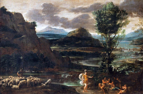  Domenichino Erminia among the Shepherds - Canvas Art Print