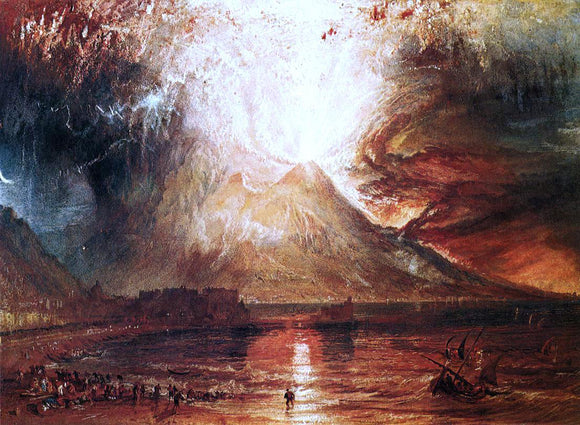  Joseph William Turner Eruption of Vesuvius - Canvas Art Print
