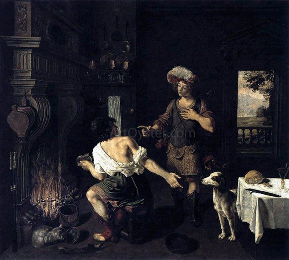  Michel I Corneille Esau and Jacob - Canvas Art Print