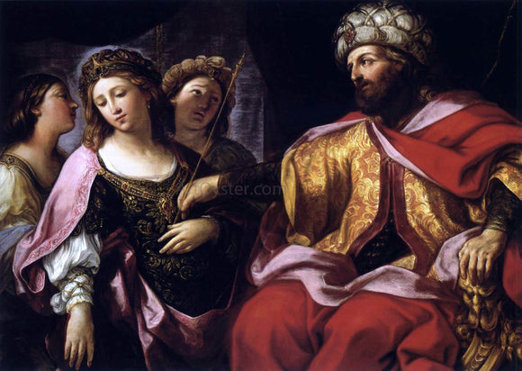  Giovanni Andrea Sirani Esther Before Ahasuerus - Canvas Art Print