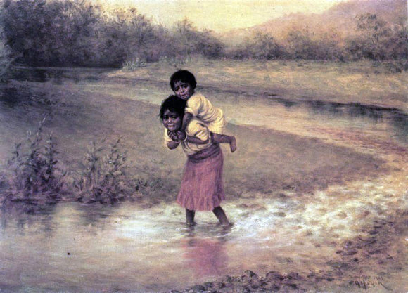  Grace Carpenter Hudson Eva and Greenie - Canvas Art Print