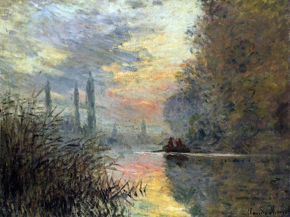  Claude Oscar Monet Evening at Argenteuil - Canvas Art Print